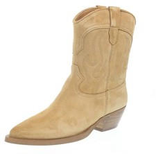 Alpe Stivaletti Texani In Pelle Beige - Taglia 41 Scarpe Donna Stivaletti