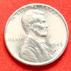 1943-P Lincoln Wheat Cent Penny GEM BU From an Original Bank Roll