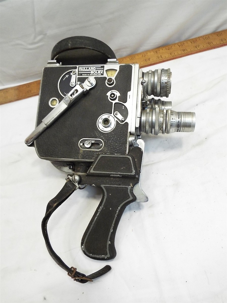 BOLEX カメラ アンティーク品 Vintage 16mm Paillard Bolex Film Movie Camera Kodak Cine Lens