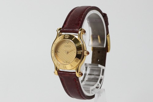 [Near MINT w/Box,Card,Paper] GUCCI 6500L Gold Dial Roman Quartz women's Watch - Picture 5 of 20