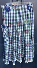 Alpentraum Dirndl Cottagecore Skirt Lace Trim Pleat Academia German Octoberfest
