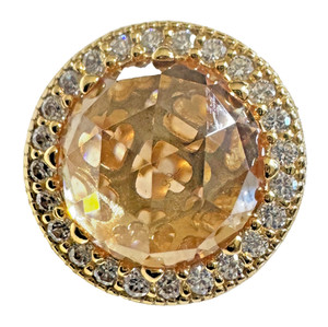 Authentic Pandora 18k gold-plated SHINE sterling silver and golden stones 761725CLG
