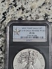 2013 W REVERSE PROOF AMERICAN SILVER EAGLE NGC PF70 WEST POINT SET  — photo 2