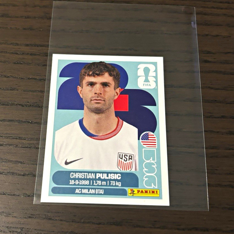 Panini FIFA World Cup 2026 Sticker USA 16 Christian Pulisic USA Portrait