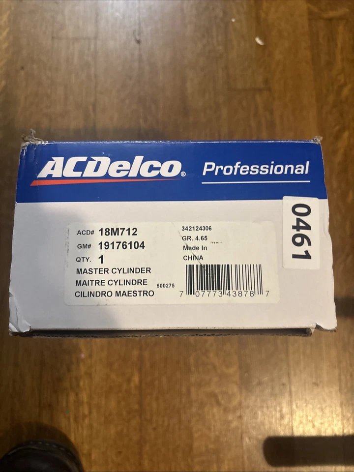 Подлинный главный тормозной цилиндр ACDelco для Chevy C1500/C2500 Suburban 1995-1999 - Изображение 2 из 2