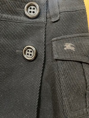 Women JP-size S Mini Skirt Burberry Blue Label Wrap Skirt Black
