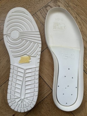 Replacement Sole AJ1 Jordan 1 White/Cream US10 EU44