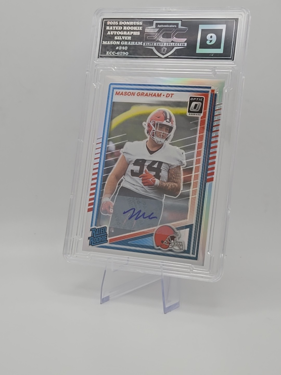 2025 Donruss Mason Graham Rated Rookie #340 Optic Preview Silver Auto MINT 9🔥
