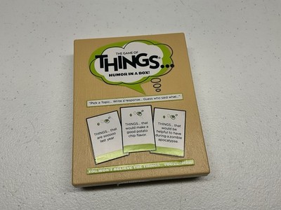 The Game of Things Humor in a Box Fun Card Game New Cards Sealed