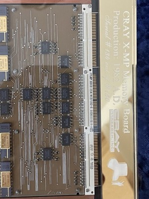 Cray X-MP Supercomputer Memory (2/3 )Module. With Lucite With