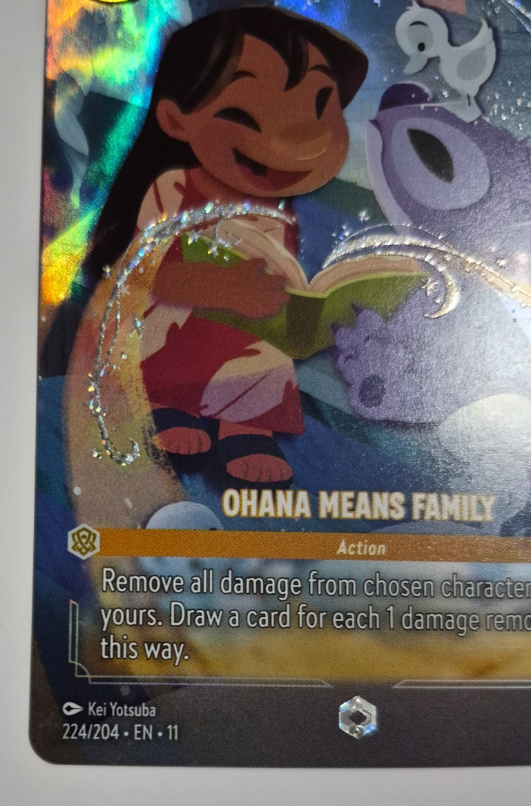 Disney Lorcana Winterspell Enchanted Ohana Means Family Lilo and