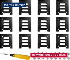 12PCS SSD Bracket 2.5 to 3.5 Adapter, HDD Hard Disk Drive Bays Holder, Mounting