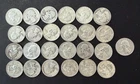 Lot of 25 90% Washington Quarters BELOW SPOT in Coinsafe Container Verified!