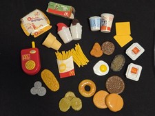 Vintage 1988 Fisher Price McDonalds Meal Play Food Playset - Assorted