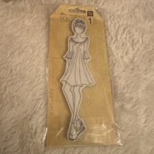 NEW PRIMA Julie Nutting Cling Stamps Rare Peasant Girl 1 910181 - Free Ship