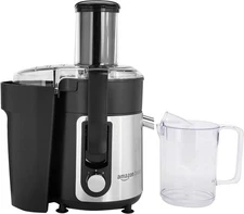 Amazon Basics Wide-Mouth, 2 speed centrifugal juicer, 1000 ML - Black/Silver