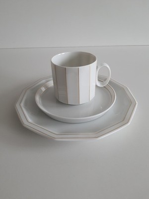 Rosenthal Polygon Korfu Kaffeegedeck 3-tlg. Tapio Wirkkala WIE NEU !!! (9)
