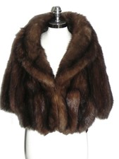Echt Zobel Pelz Cape 50er Vintage von Bergdorf Goodman