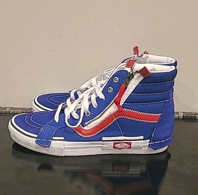 Vans Sk8-Hi Reissue CAP Surf the Web High Top Shoes Mens 11 Blue Red