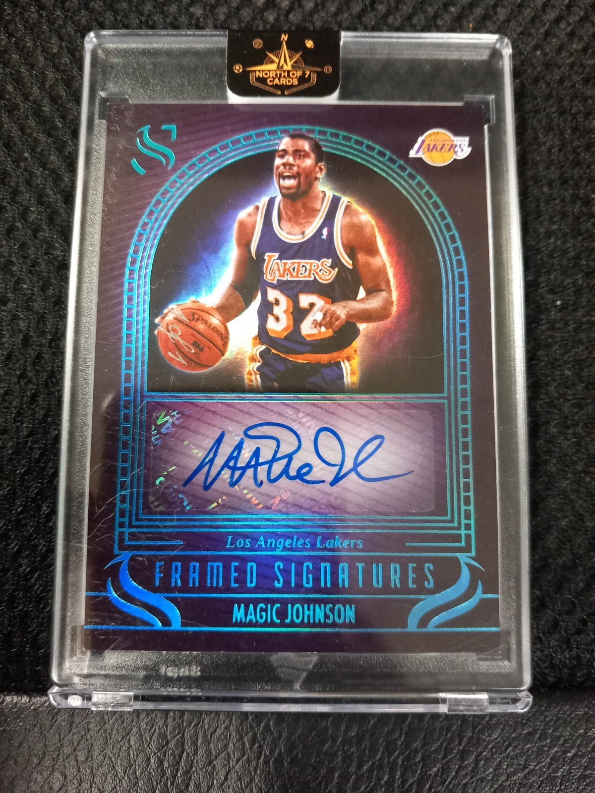 PANINI SILHOUETTE 2024 MAGIC JOHNSON FRAMED SIGNATURES AUTO 1/1 ONE OF ONE