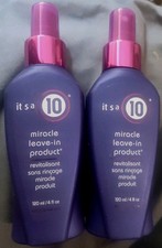 2 PACK It's a 10 Haircare Miracle Leave-In Product Conditioner Spray 4 oz ea NEW