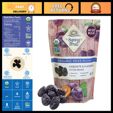 Organic Soft Pitted Prunes 2.5 lb Bulk Bag No Sugar, No Preservatives Health