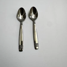 2 TWO Oneida ANAHEIM Oval Soup Spoons 6 7/8" NEW Stainless Flatware Silverware