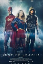 Justice League Signed 8x11.5 Photo | Benoist Amell Gustin | CW DC | COA