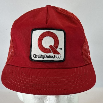 #ad Vintage Quality Farm amp; Fleet Hat Cap Trucker Mesh Snap Back Patch Paramount USA $23.75