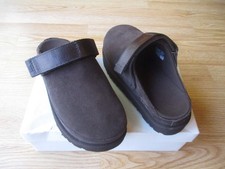 UGG Goldenstar Clog Platform Dusted Cocoa Suede sz 7 NEW