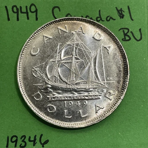 1949 Canada 🇨🇦 Silver Dollar George VI BU Brilliant Uncirculated
