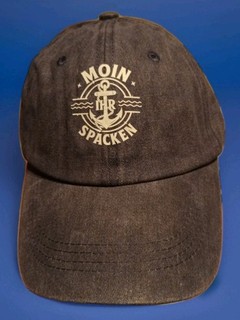 "Moin Ihr Spacken" Trucker Cap/Snapback/ Mütze. Farbe: "Grün". Baumwolle! Neu!