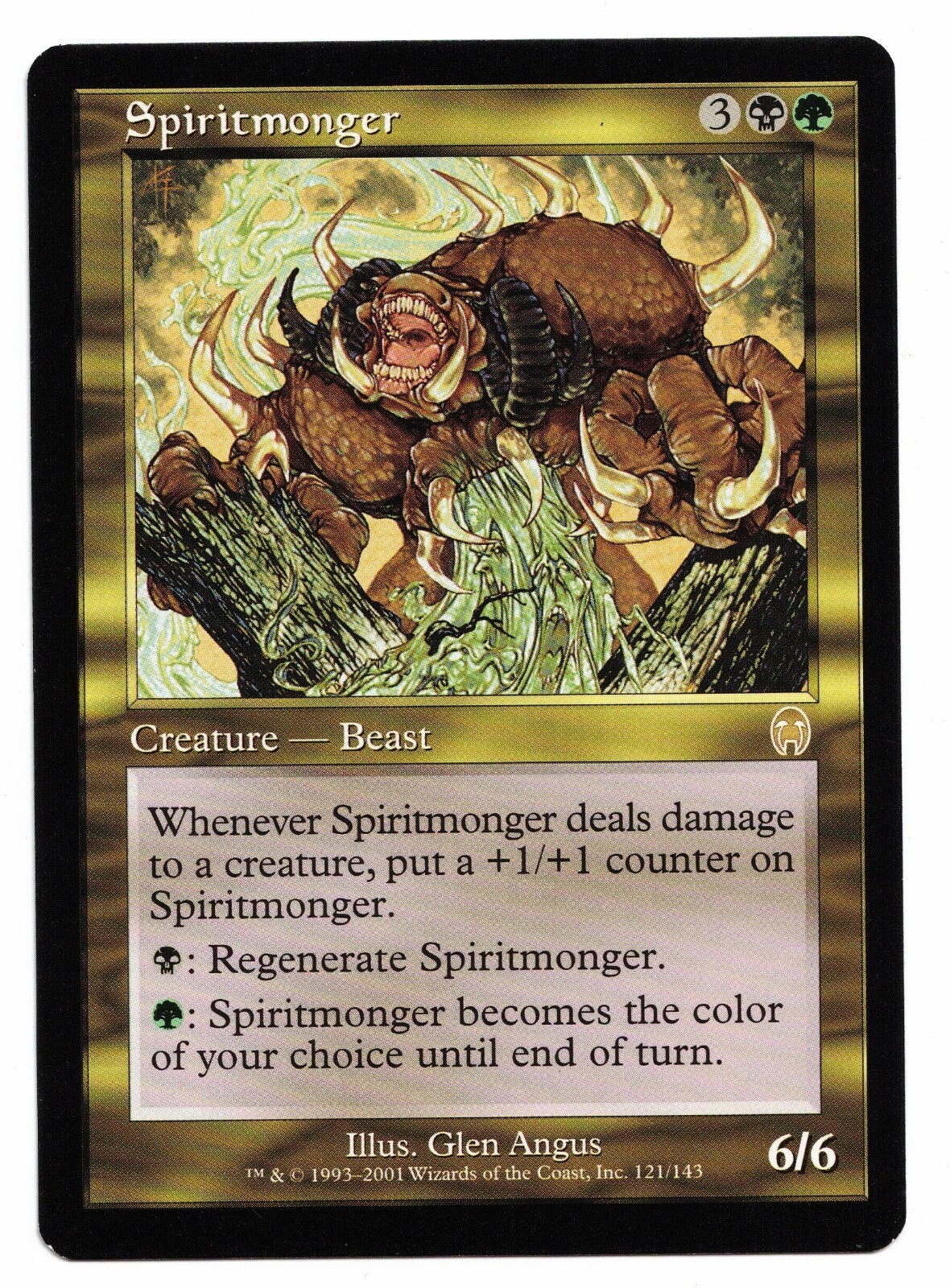 Magic the Gathering MTG Card:  Spiritmonger Apocalypse 121/143! NM