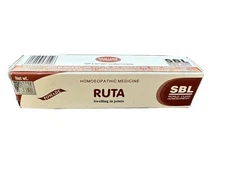 Homeopathic SBL Ruta Ointment (25g) Homeopathy Remedies Cramps Back Knee pain