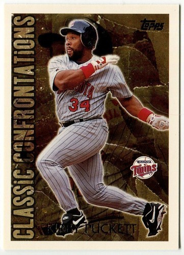 Topps Classic Confrontations 1996 #CC-4 Kirby Puckett Minnesota Twins - Imagen 1 de 2