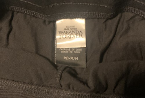 Black Panther Sweatpants with Purple Decals Size M (32/34) - Picture 4 of 4