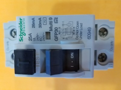 Schneider Square D GFP30 60949 Multi 9 Ground Fault Protector, UL1053, 25A, 