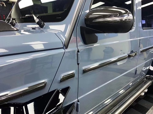 Dry Carbon Fiber Body AMG Side Molding Trims For Mercedes W464 G63 G550 2018+ - Picture 3 of 20
