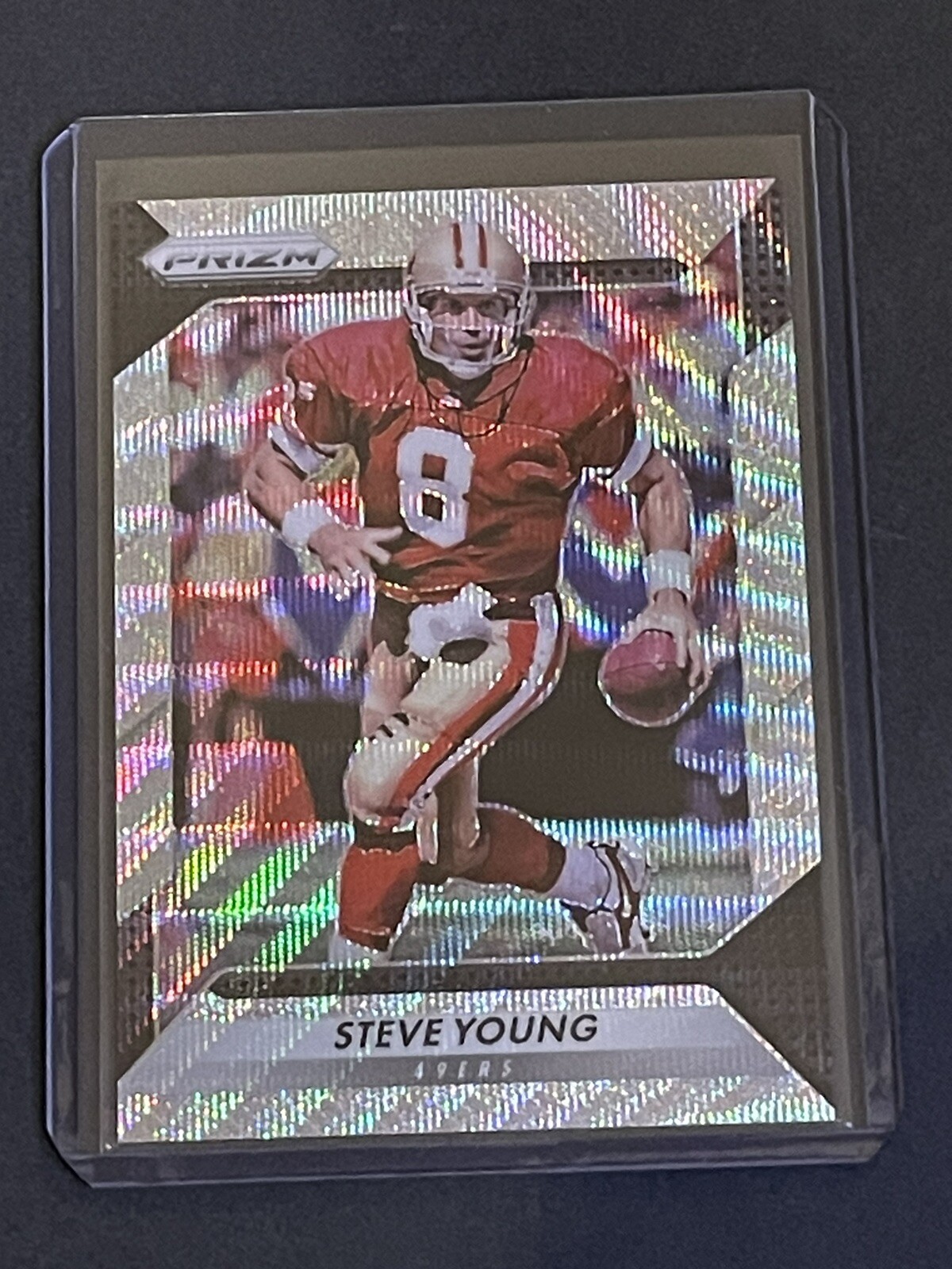 2016 Panini Prizm Blue Wave Prizm /149 Steve Young #105 49ers HOF PWE