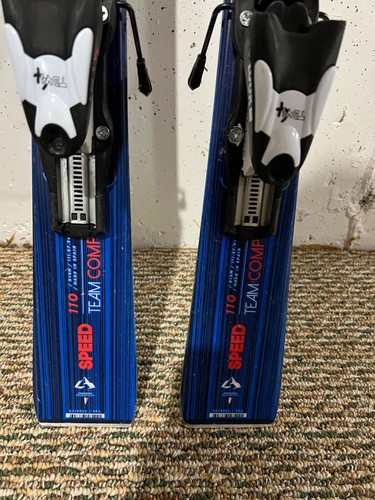 Used 110cm Dynastar Team Comp Kids's Skis with Bindings - Picture 4 of 5