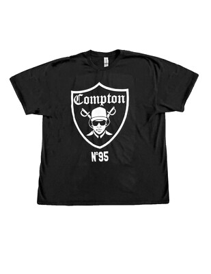 Unbranded Eazy-E Compton No.95 Raider OG Locs 2XL Parody Shirt VGUC!