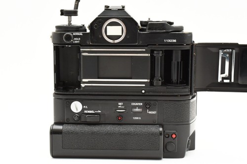 【OPT MINT w/ AE Motor Drive FN】 Canon New F-1 SLR New FD NFD 50mm f1.4 Japan - Picture 8 of 12