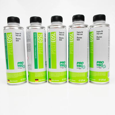 5x PRO TEC EOSL Ölsystem Dicht a 375ml P2121 Motor Ölstop Dichtmittel