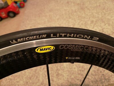 パーツ MAVIC COSMIC CARBONE 700c Mavic Cosmic Carbone 40 road bike front wheel carbon
