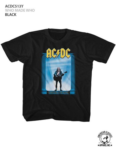 Camiseta negra para niños AC/DC Who Made Who - Imagen 1 de 2