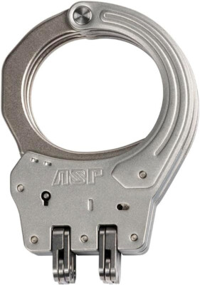 ASP Sentry Hinge Handcuffs Stainless Steel with Key 56500 - Free