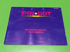 Pinbot Nintendo NES Manual Instruction Booklet Pin Bot