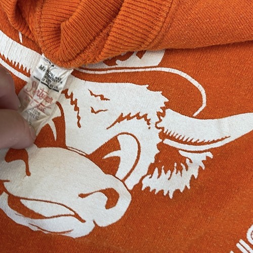 Sudadera De Colección Texas University Longhorns Años 70 Manga Corta Fútbol NCAA - Imagen 3 de 3