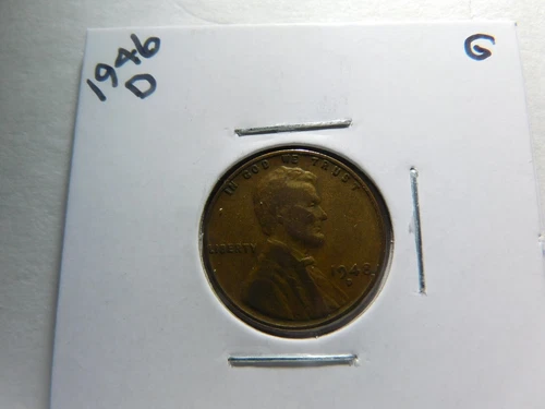 1946 D Lincoln Wheat Cent-Good to Fine Circulated Condition