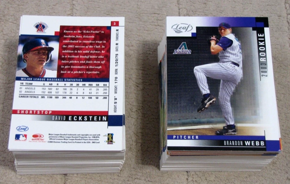 2003 Leaf Baseball (Pick Choose Complete) - Image 2 of 2